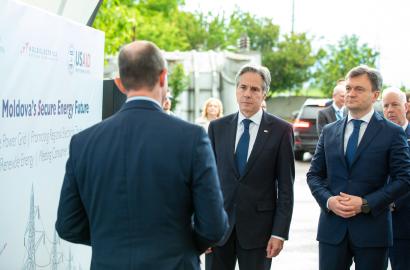 Prim-ministrul Dorin Recean, în discuții cu secretarul de stat al SUA, Antony Blinken: „Republica Moldova și Statele Unite cooperează pentru a livra ceea ce contează cel mai mult pentru cetățeni - pace și bunăstare”